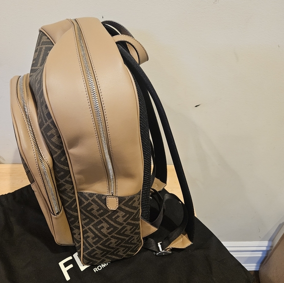 Fendi Diagonal FF Logo Men's Backpack NWT - Picture 4 of 11